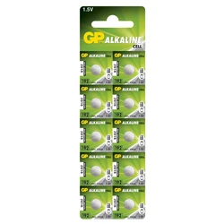 10 pilas de botón alcalinass LR41 1,5 V 