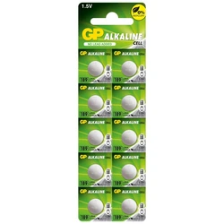 10 pilas de botón alcalinass LR54 1,5 V 