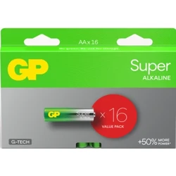 16 pilas alcalinas AAA 1,5 V Super 
