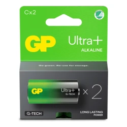 2 pilas alcalinas C 1,5 V Ultra Plus 