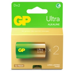 2 pilas alcalinas D 1,5 V Ultra 