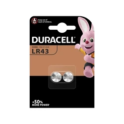 2 pilas de botón alcalinas LR43 1,5 V 