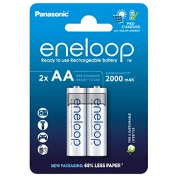 2 pilas recargables NIMH AA 1,2 V 2000 mAh
