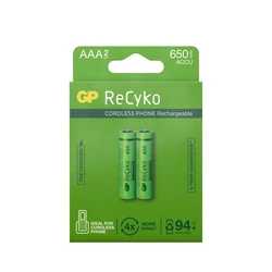 2 pilas recargables NIMH AAA 1,2 V Recyko 650 mAh