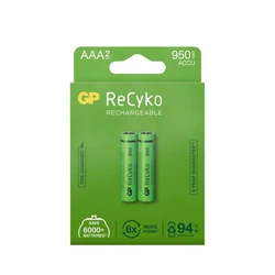2 pilas recargables NIMH AAA 1,2 V Recyko 950 mAh