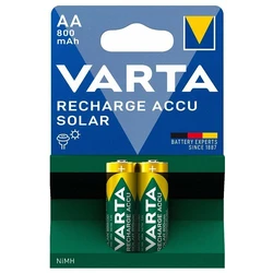 2 pilas recargables NIMH LR6/AA 1,2 V Solar 800 mAh