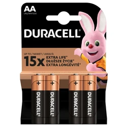 4 pilas alcalinas AA 1,5 V Basic, Duralock, C&B 