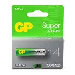 4 pilas alcalinas AA 1,5 V Super 
