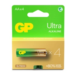 4 pilas alcalinas AA 1,5 V Ultra 