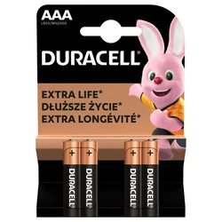 4 pilas alcalinas AAA 1,5 V Basic, Duralock 