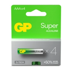 4 pilas alcalinas AAA 1,5 V Super 