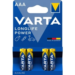 4 pilas alcalinas LR03/AAA 1,5 V Longlife Power 1250 mAh