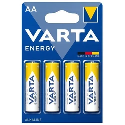 4 pilas alcalinas LR6/AA 1,5 V Energy 