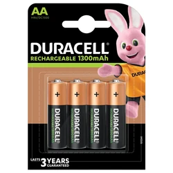 4 pilas recargables NIMH AA 1,5 V 1300 mAh