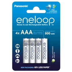 4 pilas recargables NIMH AAA 1,2 V 800 mAh