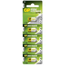 5 pilas alcalinas 10 A 9 V Super 