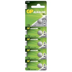 5 pilas de botón alcalinass LR44 1,5 V 