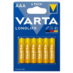 6 pilas alcalinas LR03/AAA 1,5 V Longlife 