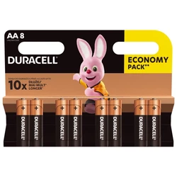 8 pilas alcalinas AA 1,5 V Basic, Duralock, C&B 