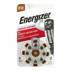 8 pilas auditivas de zinc-aire 312 1,45 V 