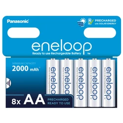 8 pilas recargables NIMH AA 1,2 V 2000 mAh