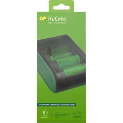 Cargador universal GP B631 Recharge : AA / AAA / C / D / 9V NiMH - pilas no incluidas